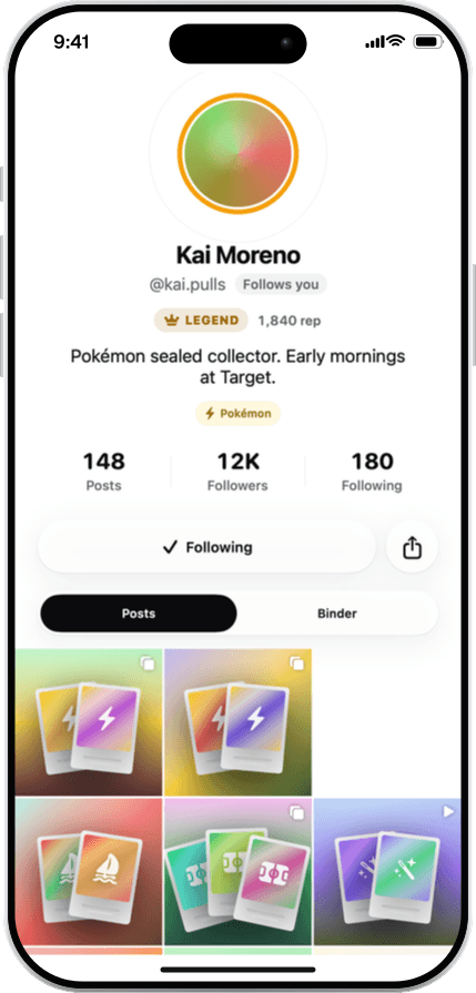 Profile screen
